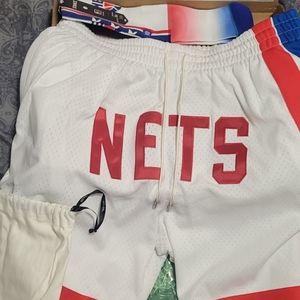 JUST DON x MITCHELL & NESS "NETS" Shorts Mens Size XXL 100% AUTHENTIC